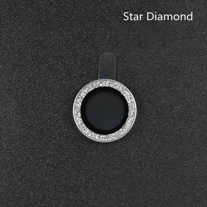 iPhone 12 lens protective film with diamond-cut aluminium alloy ring and tempered glass layer
