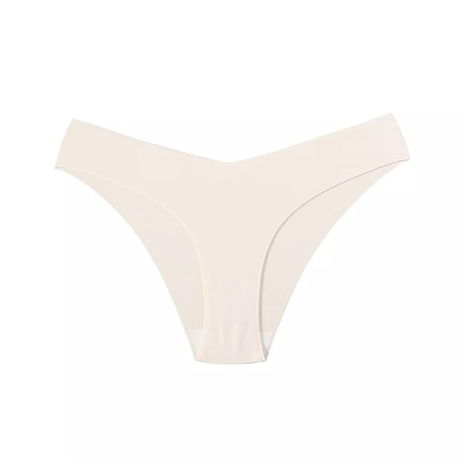 Women's V-shaped Waistband Seamless Ice Silk Panties in a 5-color set