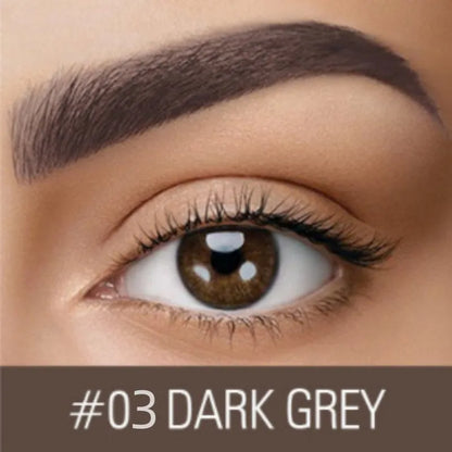 Waterproof quick-drying eyebrow cream in brown and black shades for natural brow definition