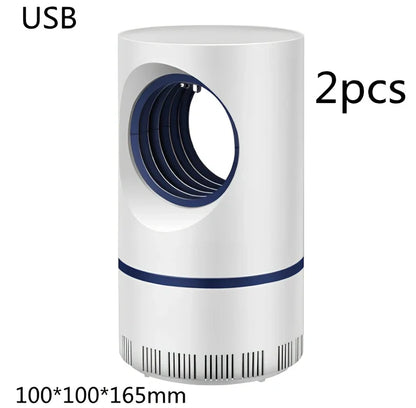 White mosquito killer with UV light, 12cm by 21.5cm, for indoor pest control