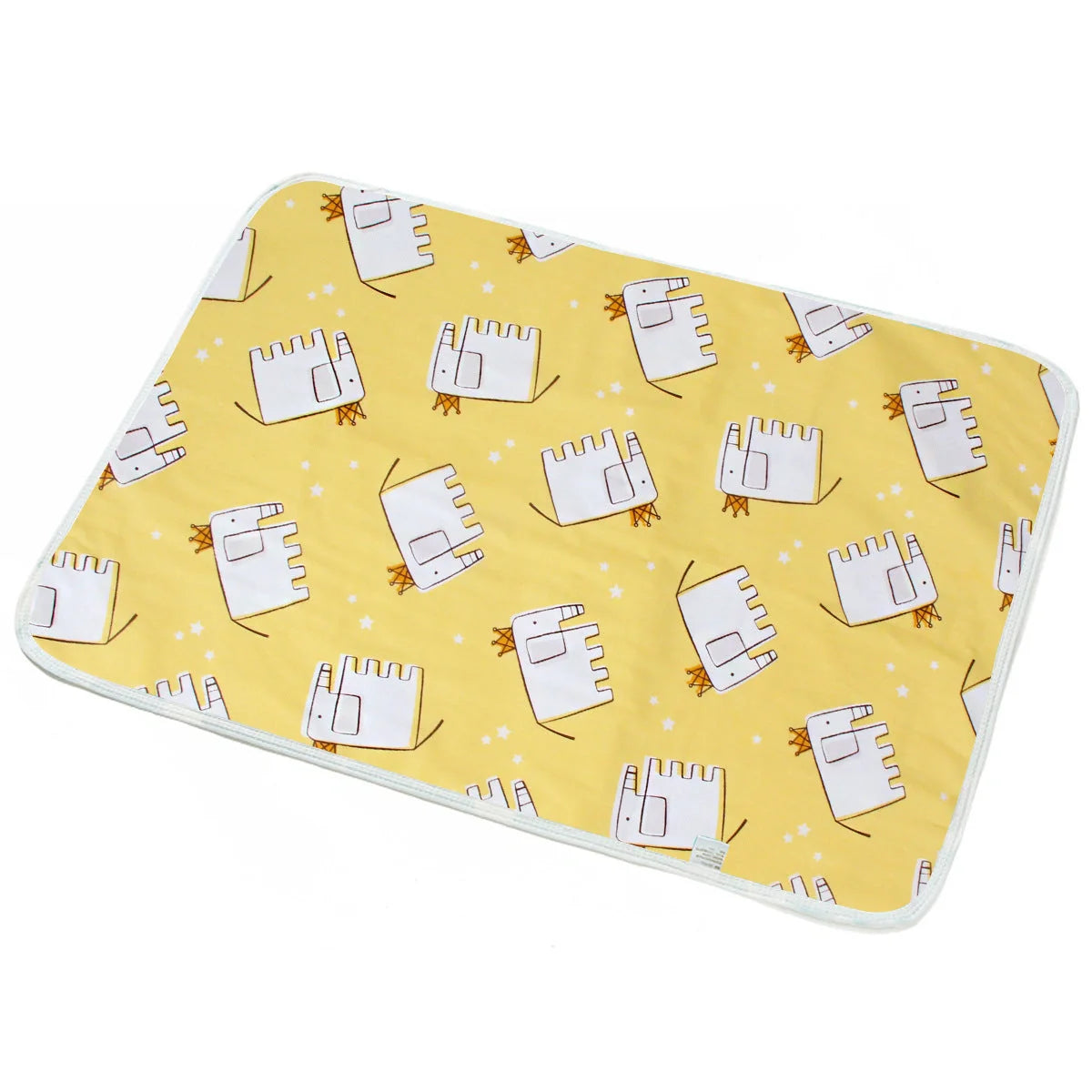 Cotton cartoon waterproof baby changing pad with multiple patterns