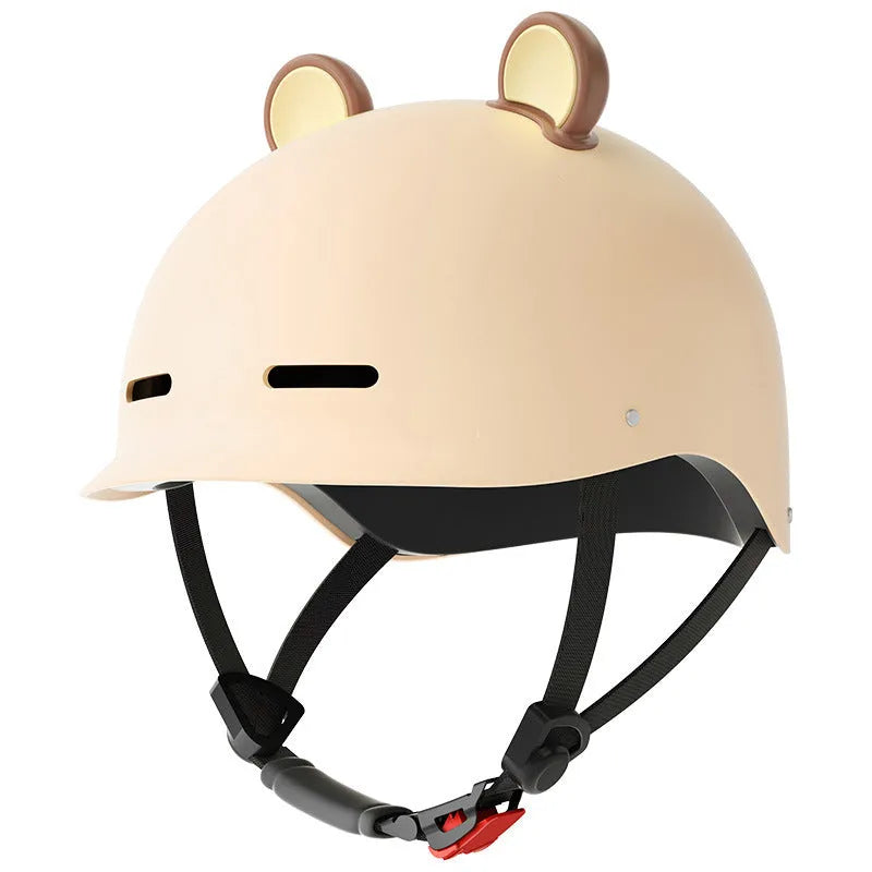 3C certified electric bike helmet in ABS shell shown in mocha colour option for adult commuters.