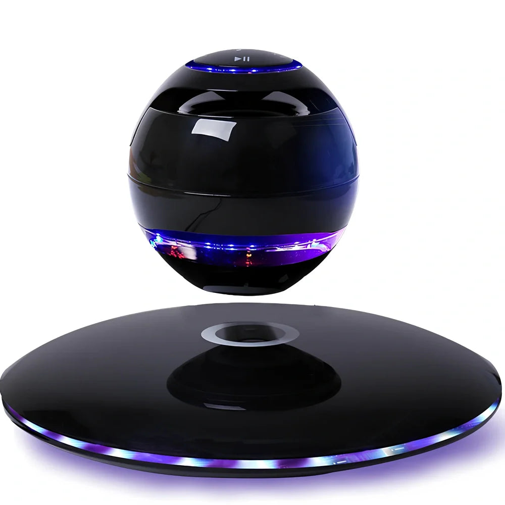 Black or white wireless Bluetooth speaker with 10m range and 3W output power