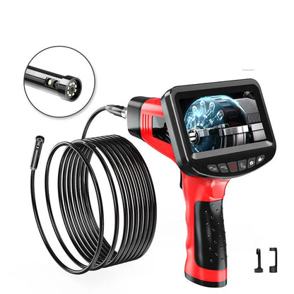 8.5mm dual-lens endoscope camera with hard wire cable and memory card for industrial inspections