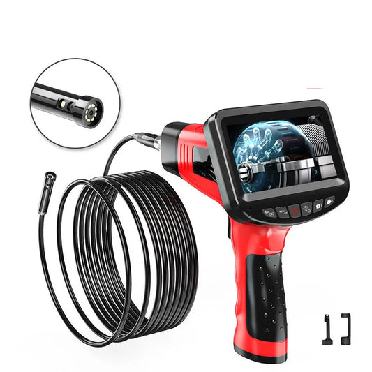 8.5mm dual-lens endoscope camera with hard wire cable and memory card for industrial inspections