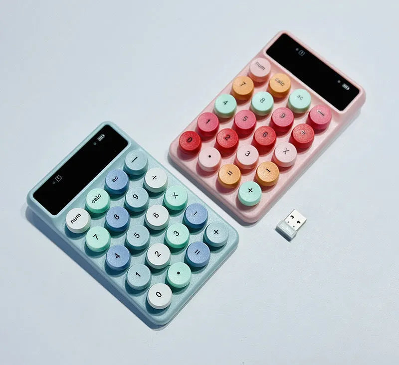 Q3 wireless mini keyboard in macaron colours including mixed bright green option
