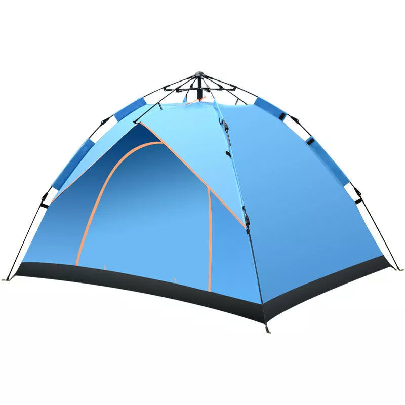 Double-Decker Automatic Tent for camping and outdoor travel, featuring automatic setup and waterproof design