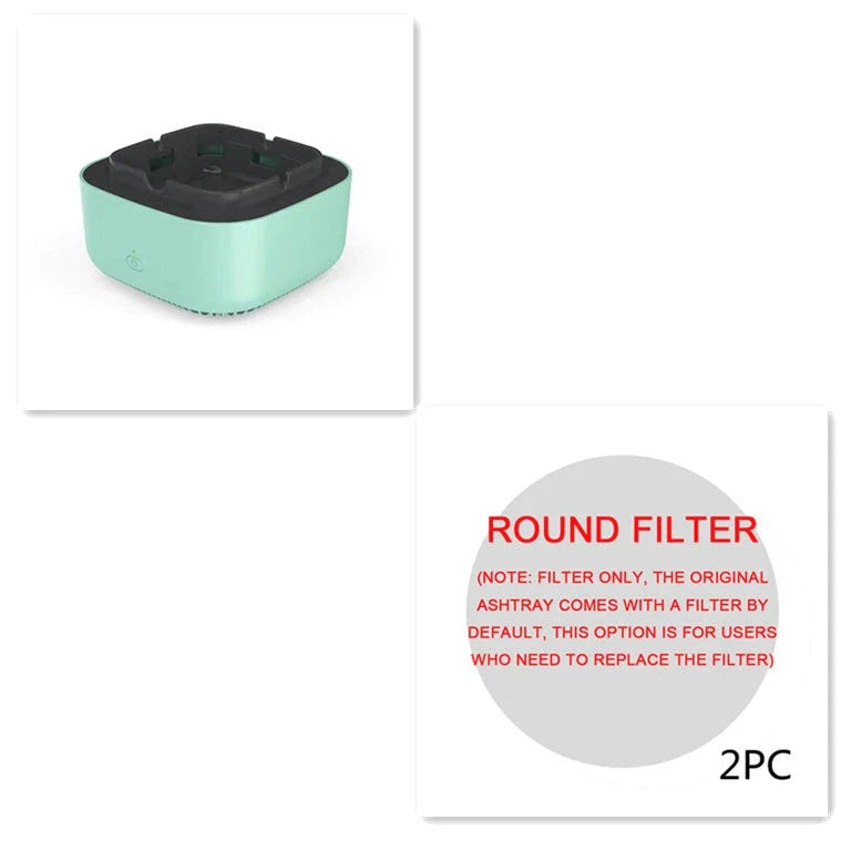 Compact and Powerful Smoke Eliminating Air Purifier Ashtray for Cars - Freshens Driving Experience with Negative Ion Technology
