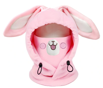 Brown Bear cartoon ski helmet head cover for winter sports protection with elastic band