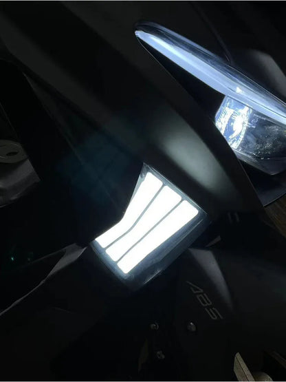 Two yellow LED cornering lamps for Tianying TS150 motorcycle turn signal replacement