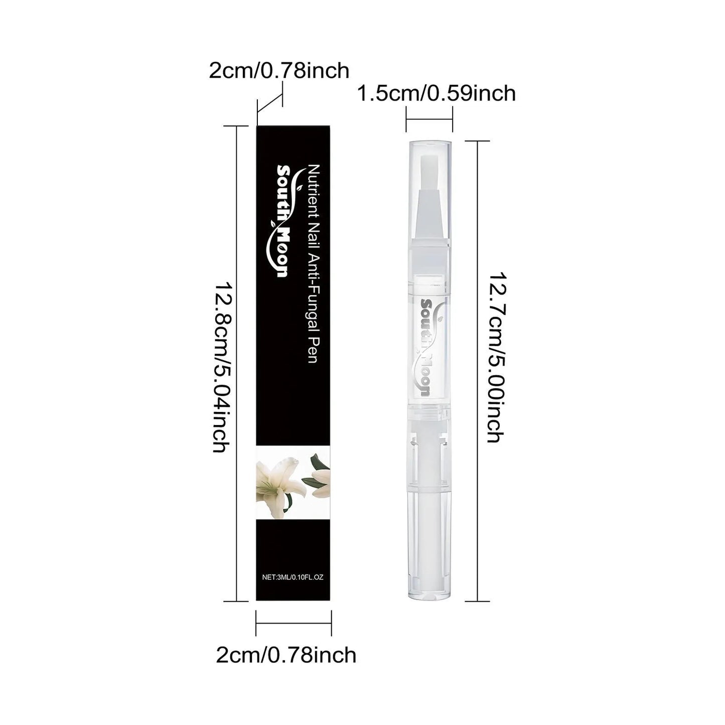 3ml nail care pen with ginger and tea tree formulation for targeted application