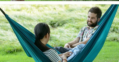 Comfortable and durable camping hammock in various colors, perfect for outdoor adventures and relaxation