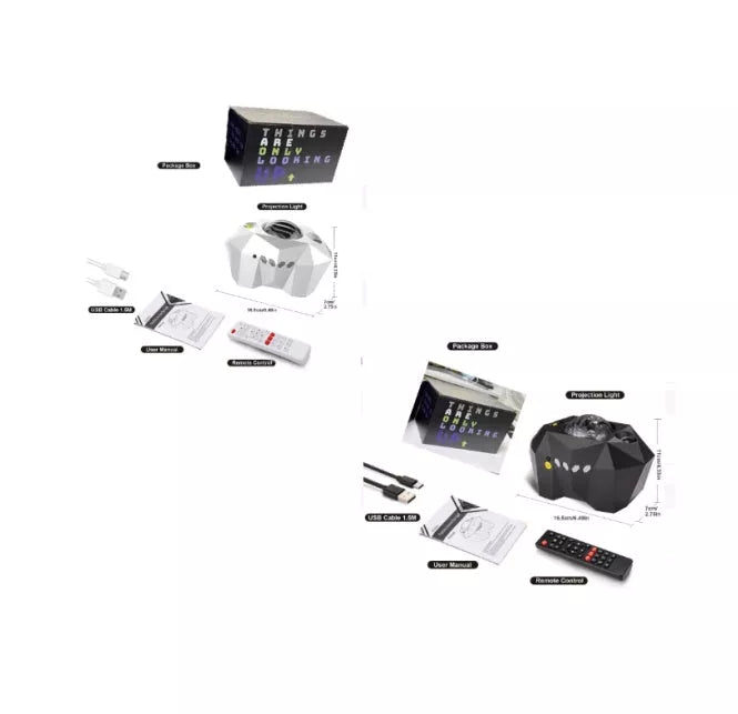 USB Water Pattern Bluetooth Music Ocean Star Projector Lamp with remote control