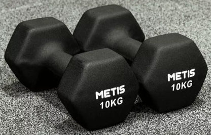 Yiling Hexagonal PVC Dumbbells for home fitness and strength training