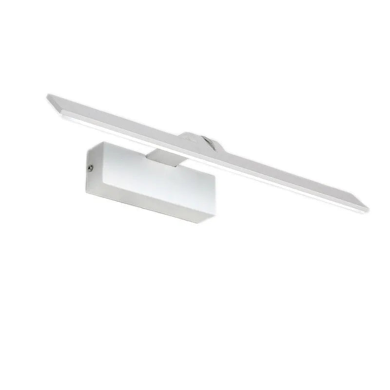 White LED mirror headlight with three-colour dimming for bathroom wall mounting, 520mm length