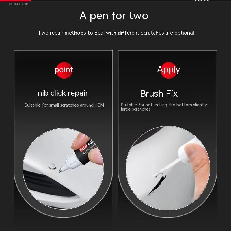 12ml automotive paint fixer pen with pen applicator for scratch and chip repair