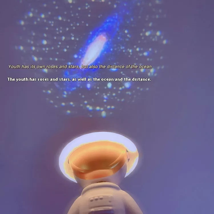 Astronaut Star Projector Lamp with customizable star projections and USB charging
