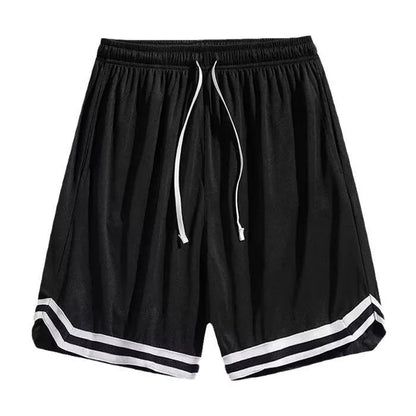 Men's gradient colour cropped trousers in loose fit, sizes M to 5XL, made from polyester.