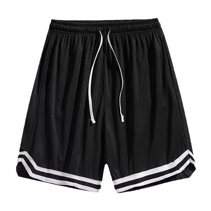 Men's loose casual cropped trousers with gradient colour options, available in sizes M to 5XL, made from 100% polyester for easy maintenance and a relaxed fit suitable for youth styling.
