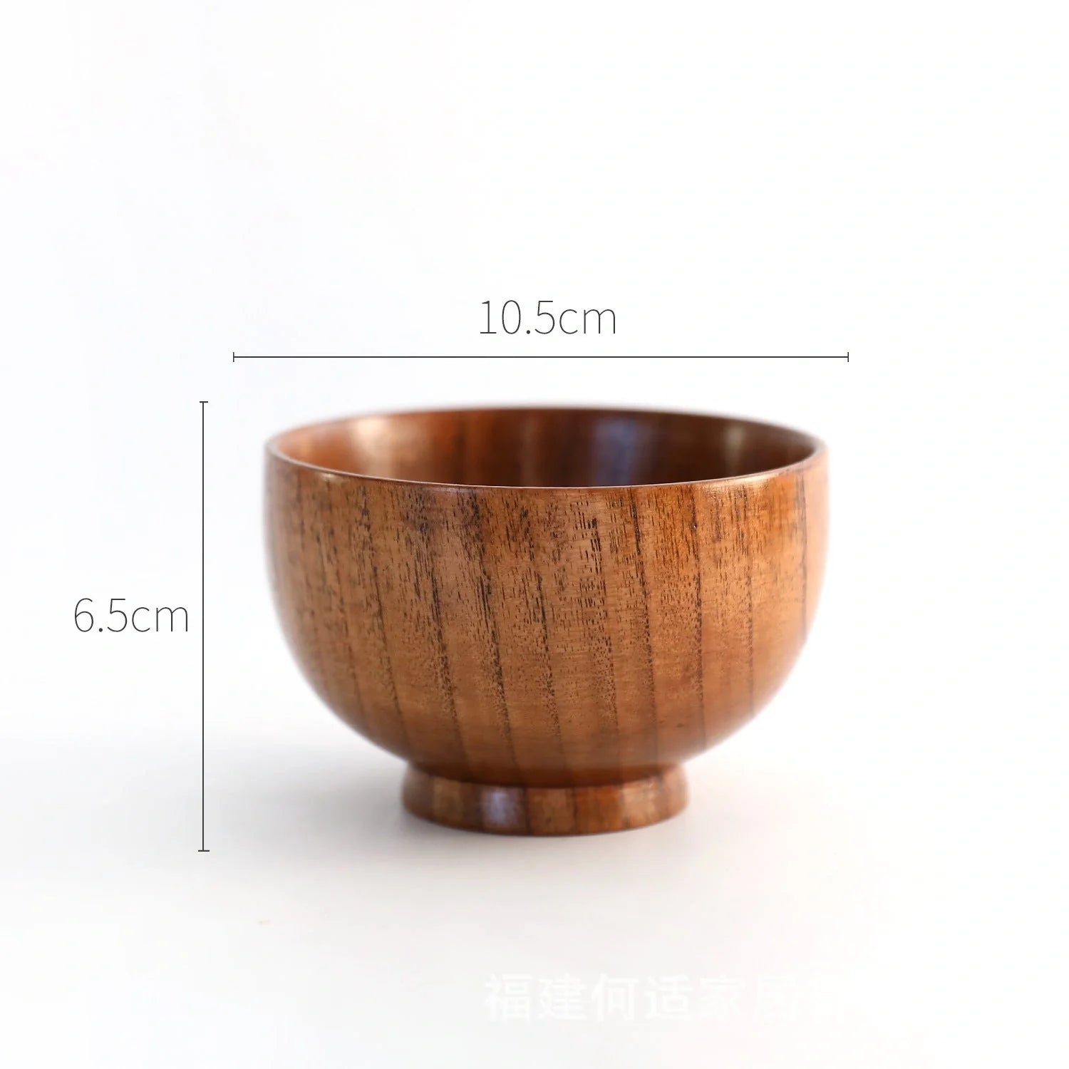 Japanese Style Wooden Bowl Set in three sizes for rice, soup, and salads