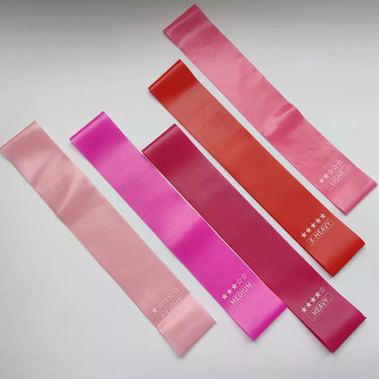 Gradient Elastic Ring Fitness Resistance Band Set with five resistance levels