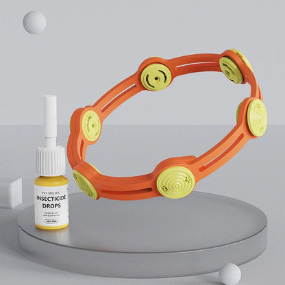 Adjustable pet flea and mosquito repellent collar with natural essential oils