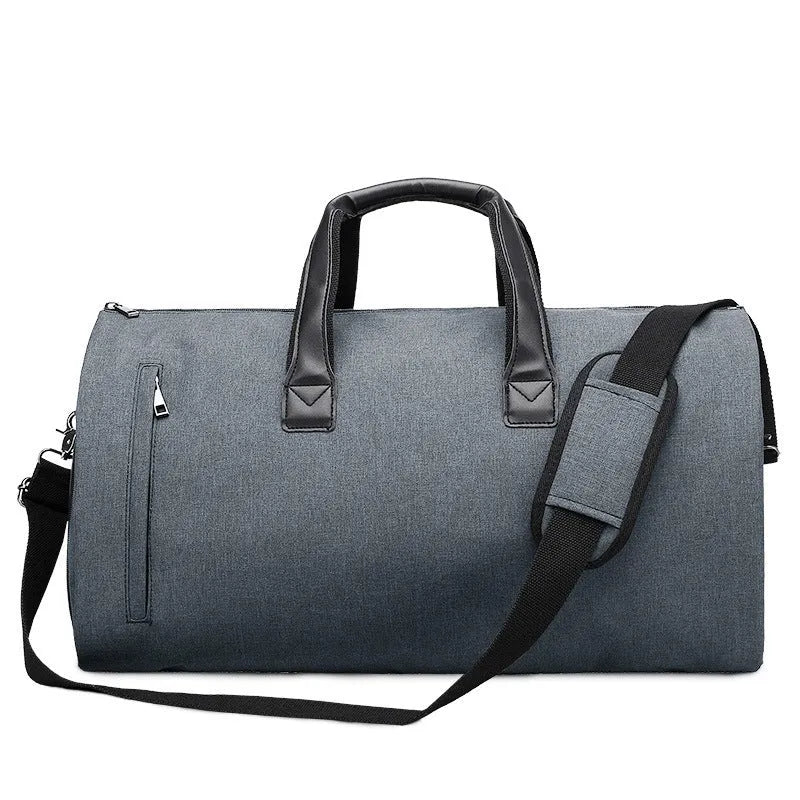 Medium oval travel bag with multiple internal compartments including camera insert and document storage