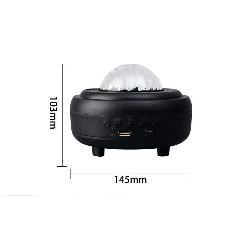 Galaxy Star Projector with 7 mesmerizing light effects, creating a magical atmosphere in any room