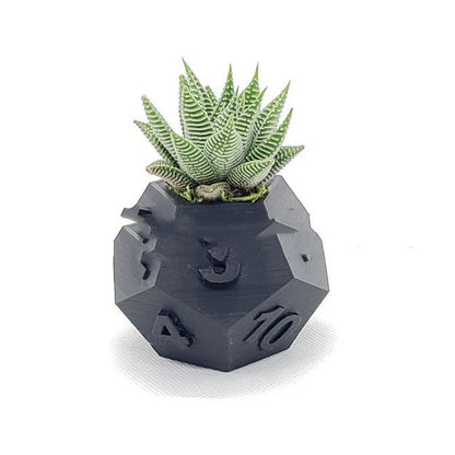 3D printed planter pot with geometric design, suitable for succulents, herbs, or home decor