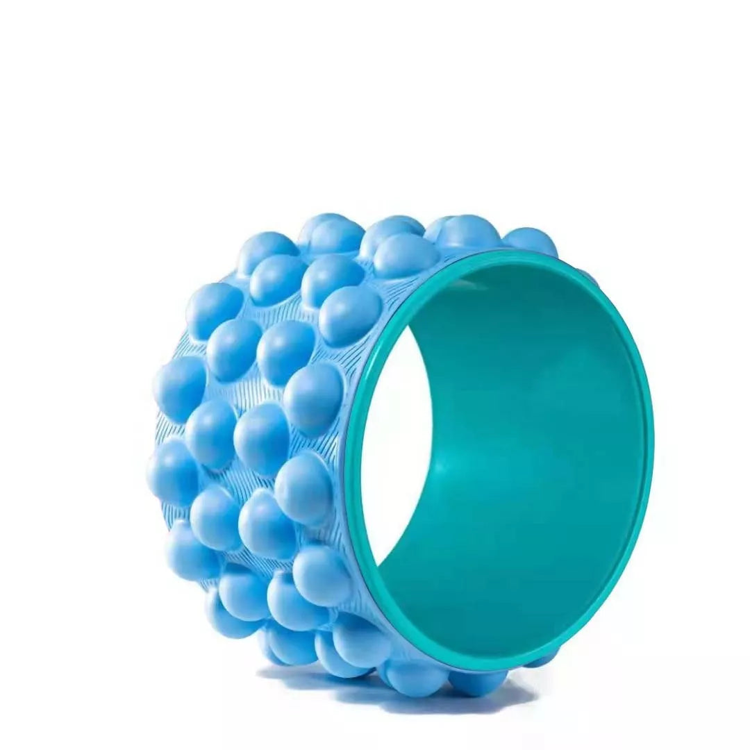 DFloating Point Yoga Wheel in various colors for back support and flexibility enhancement