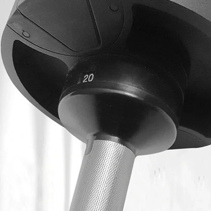 Cast iron electroplated dumbbell with 40cm length and three weight options