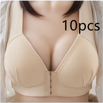 Adjustable backless push-up bra for small breasts in multiple colors