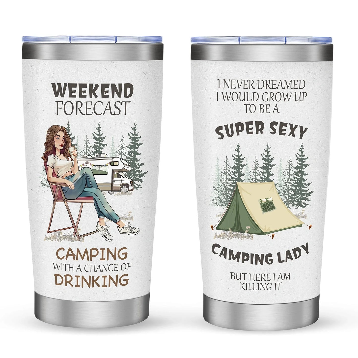 20oz Stainless Steel Car Cup Holder with Leak-Proof Lid and Secure Fit in Vehicle Cup Holder