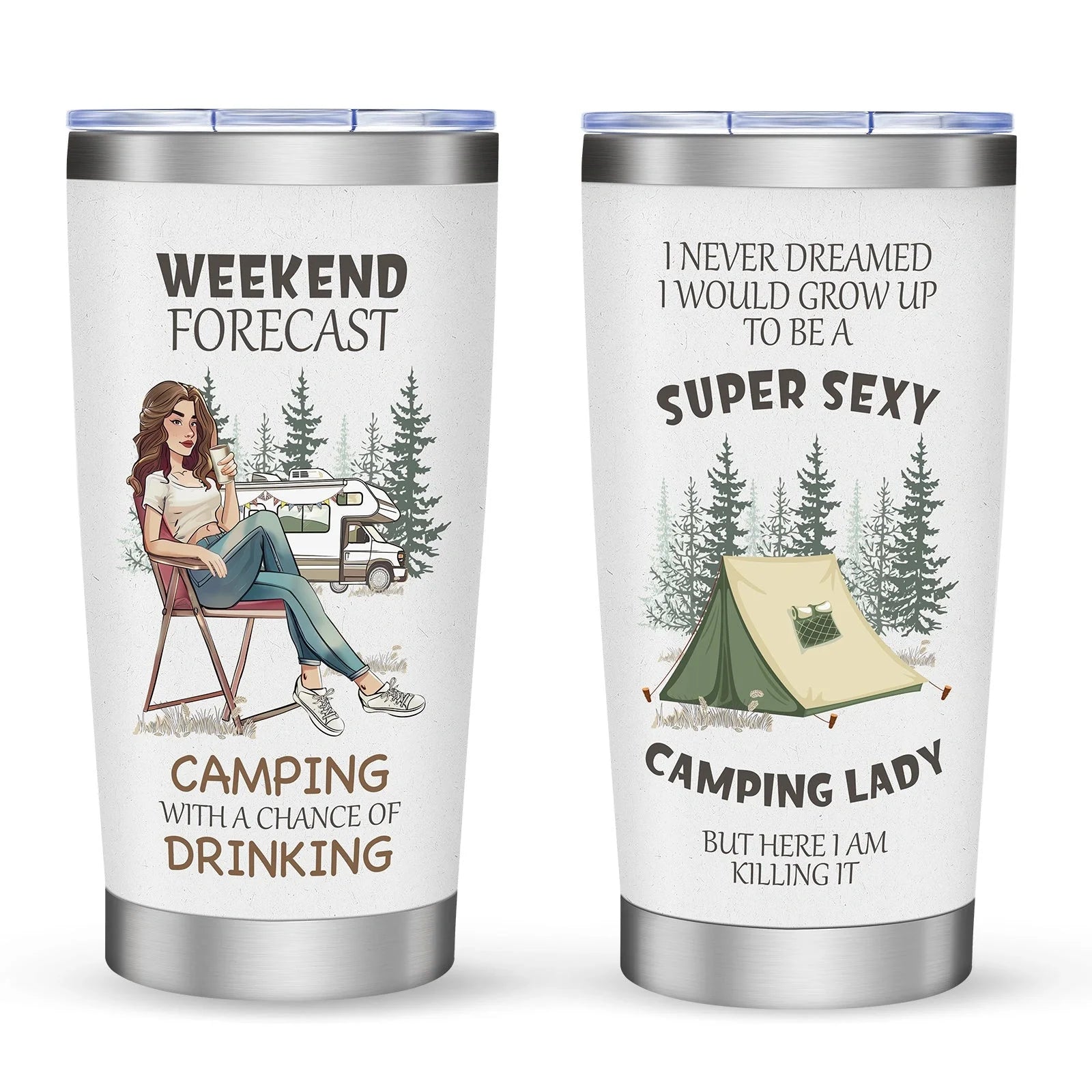 20oz Stainless Steel Car Cup Holder with Leak-Proof Lid and Secure Fit in Vehicle Cup Holder