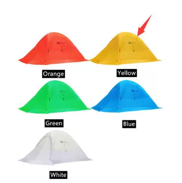 MU Gaodi Double Qingqi 2 Outdoor Camping Tent in various colors with waterproof feature
