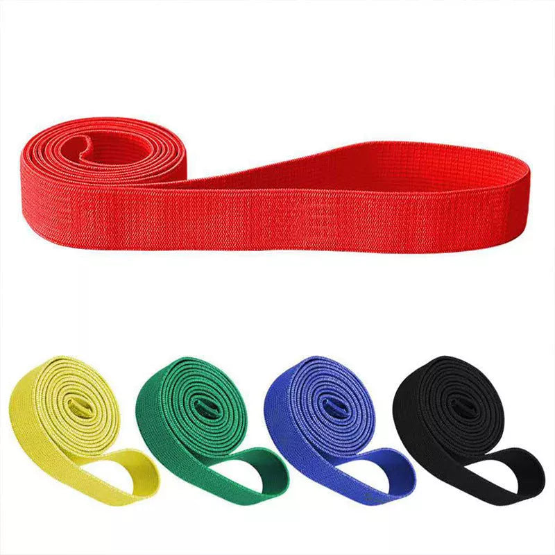 Long Crochet Resistance Band in multiple colors for comprehensive fitness workouts
