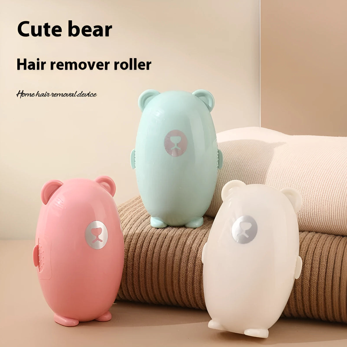 Green pink white washable lint roller remover for clothes pet hair dust removal