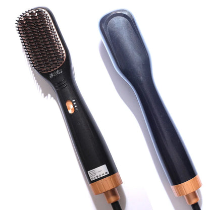Hot Air Comb with negative ion technology for straight and curly hair styling