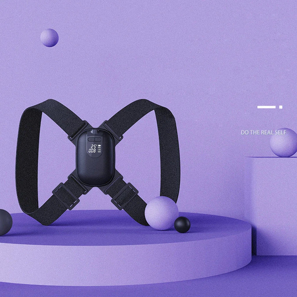 Adjustable Smart Posture Corrector with angle and tension sensors to improve posture and reduce back pain