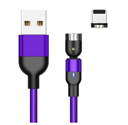 Magnetic USB Type C Charging Cable with 360-degree Rotation and Fast Charging Capabilities