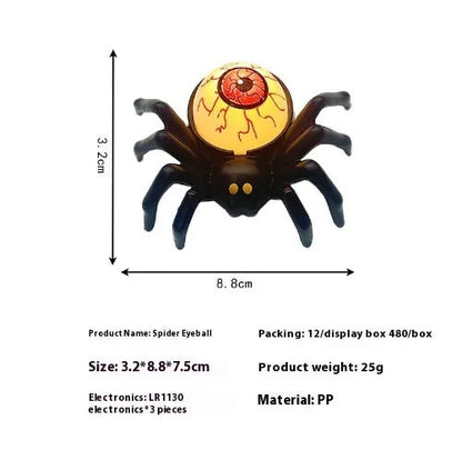 Halloween spider candlestick ornament with plastic construction for party atmosphere decoration