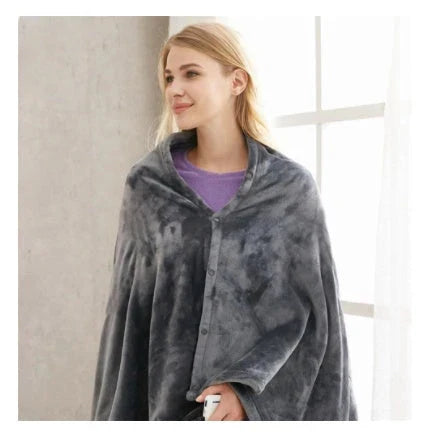 Cozy heated flannel blanket with soft, plush fabric and adjustable temperature controls for year-round warmth and comfort