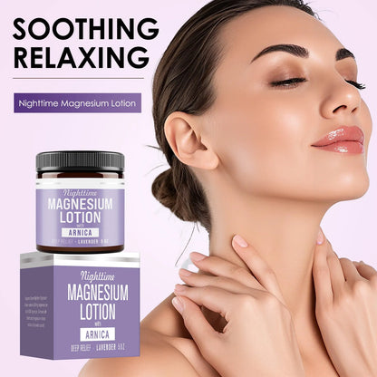 Magnesium Body Butter Cream 150ml jar with shea butter and grape seed oil ingredients