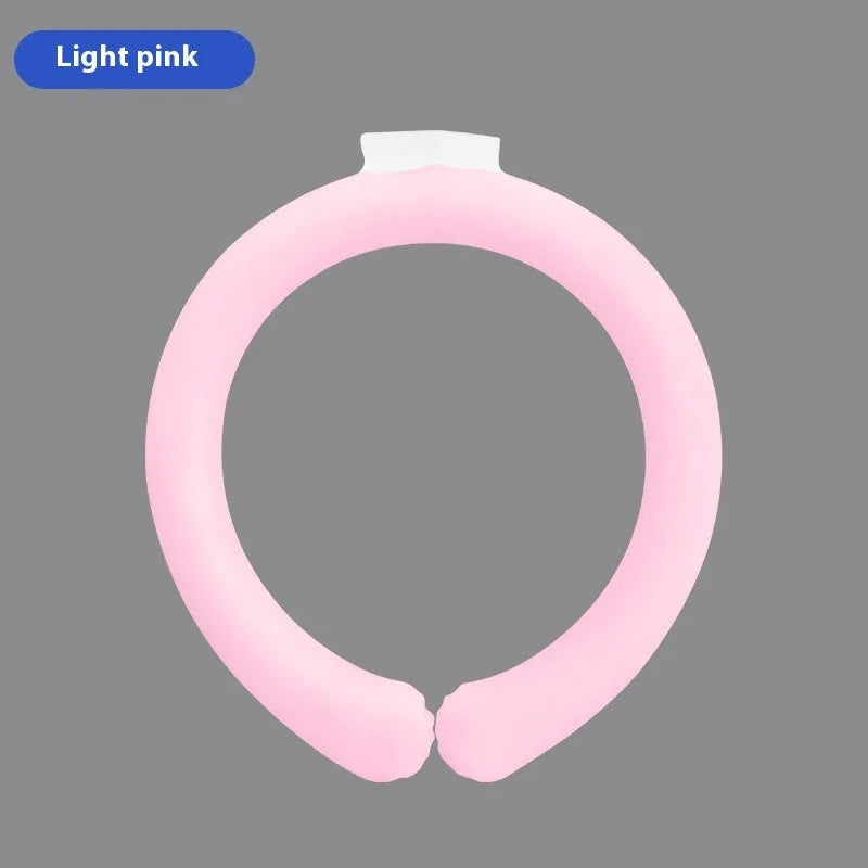 PVC cooling neck ice ring for outdoor sports in multiple colours with temperature settings