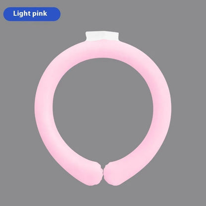 PVC cooling neck ice ring for outdoor sports in multiple colours with temperature settings