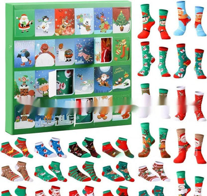 Mini resin Christmas sock decoration from blind box, showing detailed knitted texture and festive colours