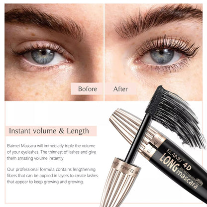 Long 4D Curling Sunflower Mascara in Black for voluminous, lengthened lashes