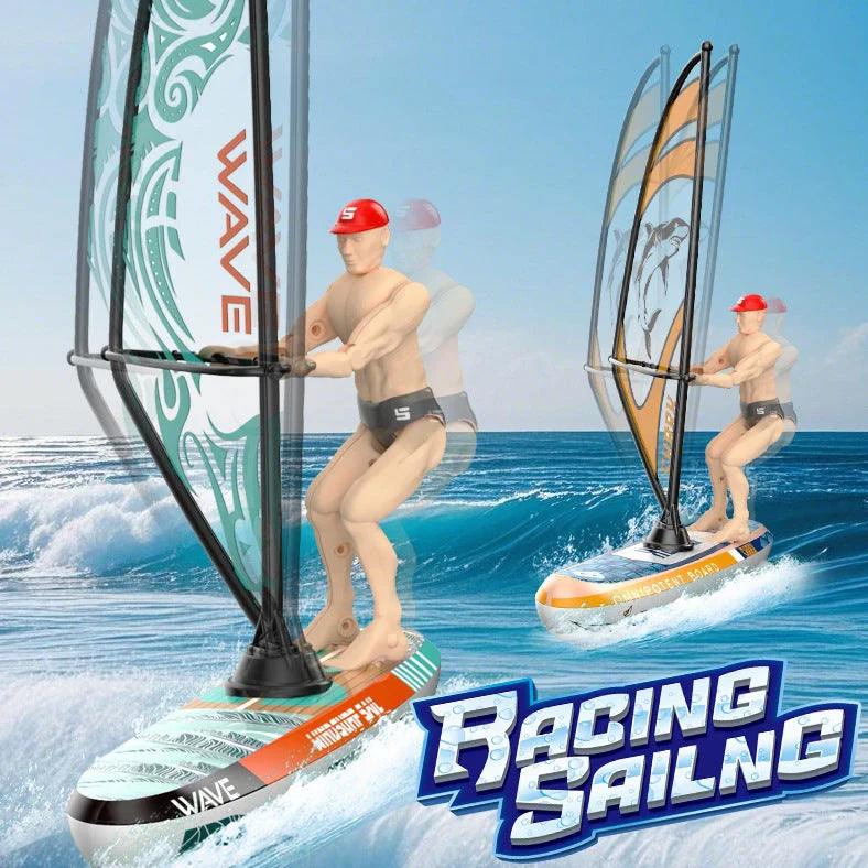 USB-charged remote control speedboat toy with 30-minute continuous operation time, designed for teenagers aged 7-14 years with three colour options and swing feature for realistic water movement