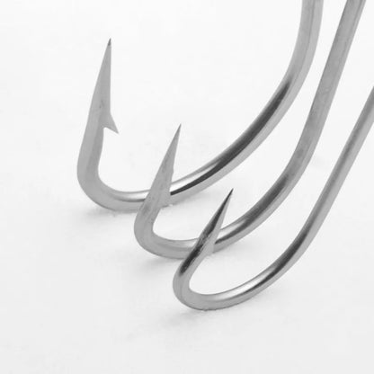 Multi-specification stainless steel fishing hooks in 12 styles for ocean boat fishing targeting weever, snakehead, and seahorse species