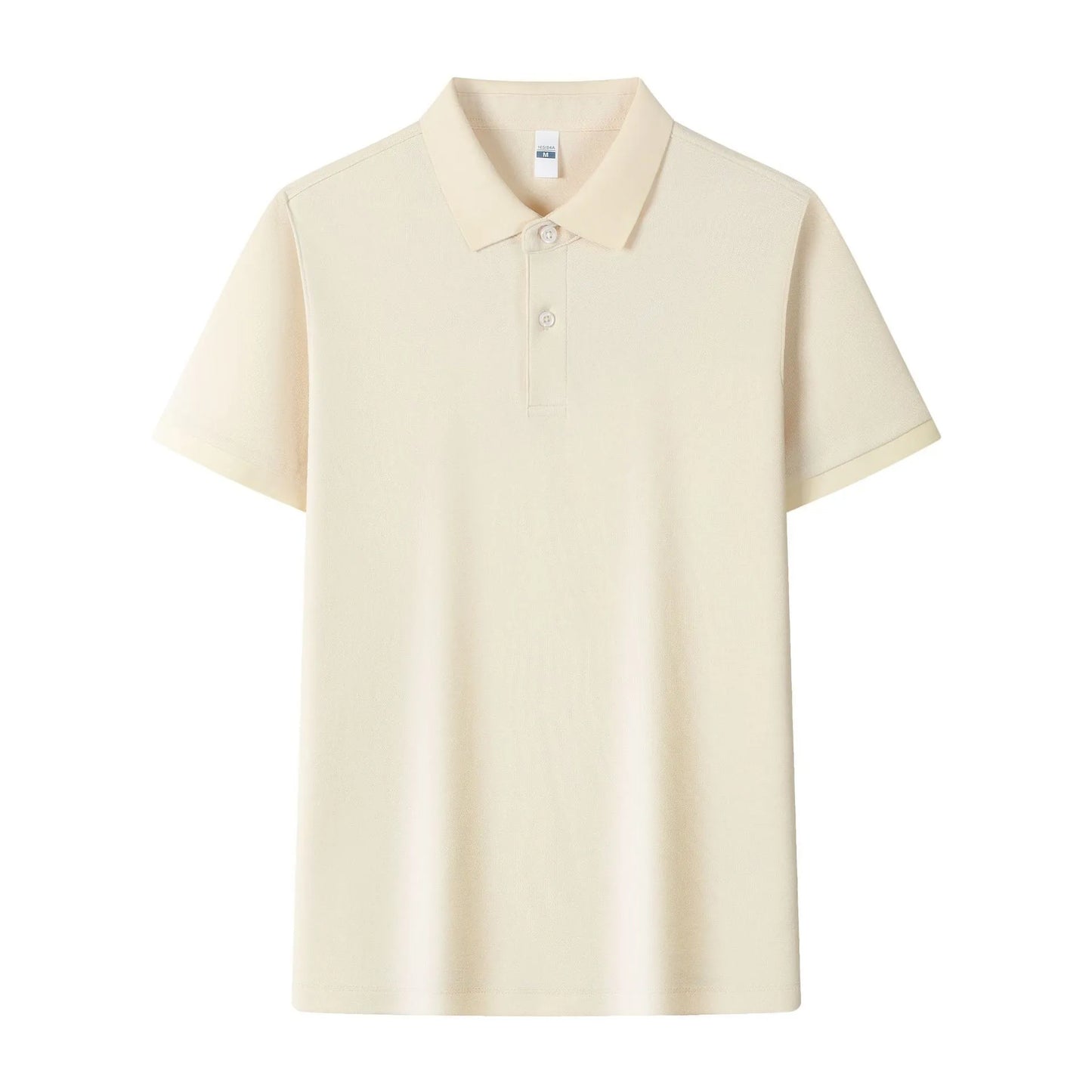 Lapel collar silk polo shirt in ice silk fabric available in multiple colours with asymmetric detail